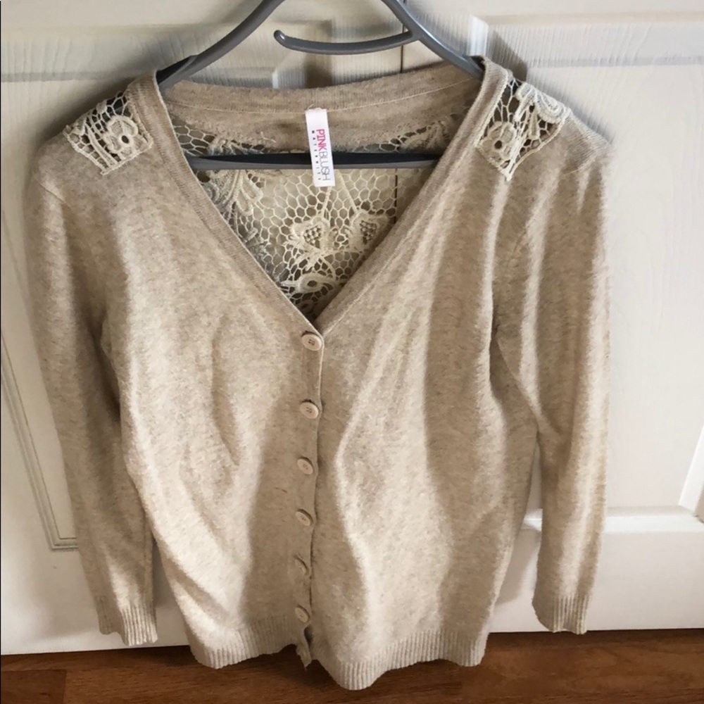 Pink blush maternity cardigan size m/l